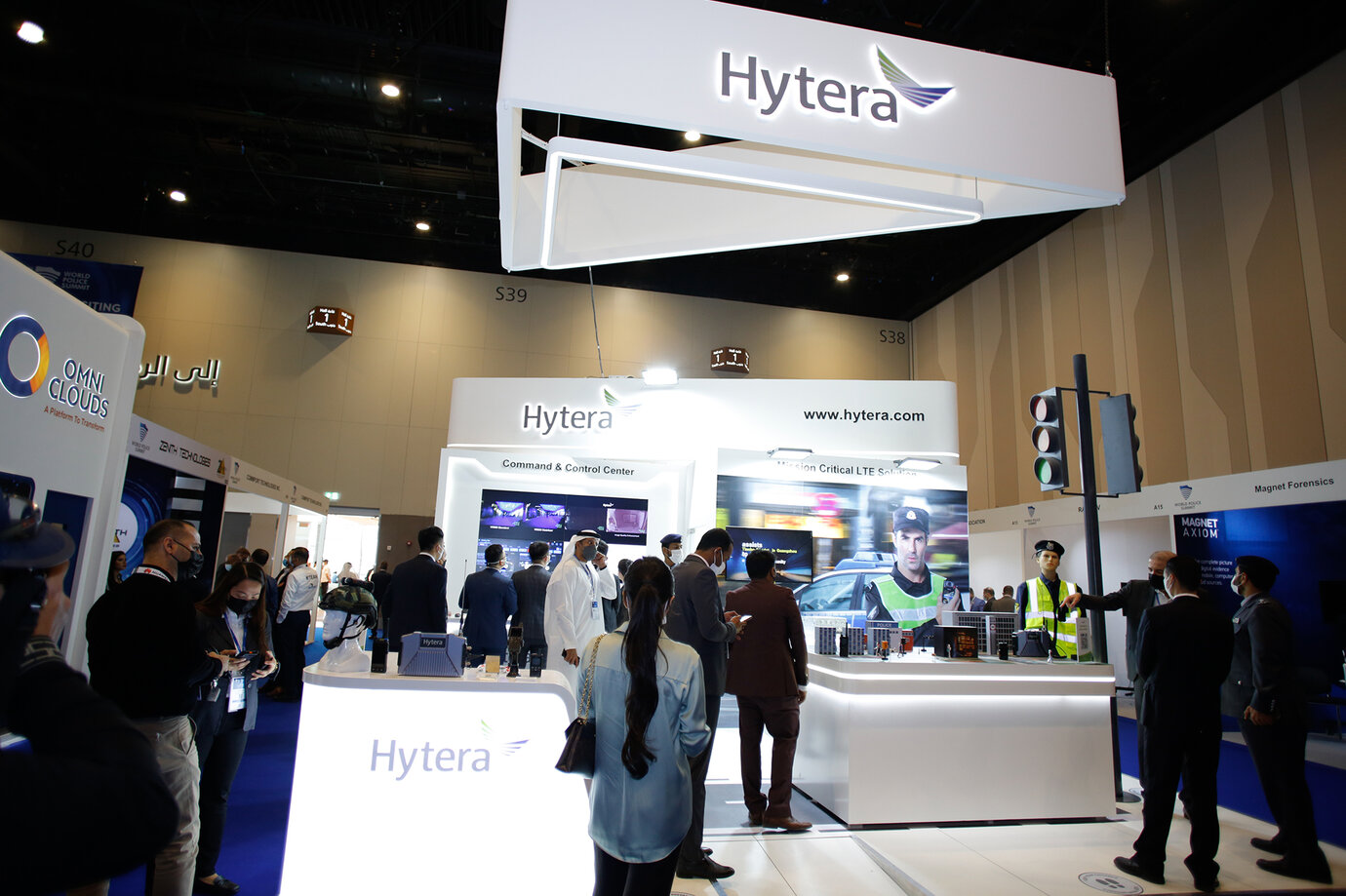 Hytera booth at World Police Summit crowd as usual