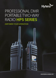 HP5 Professional DMR portable radio Brochure 0323 11024 1