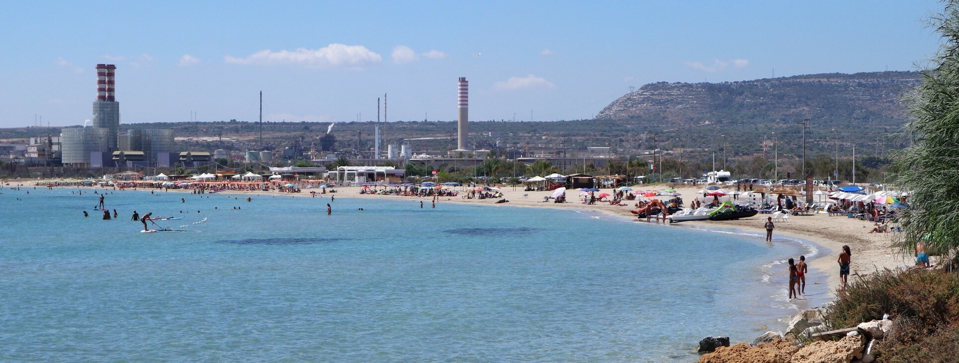 Petrochemical plant in the area of Siracusa, Sicily, Italy